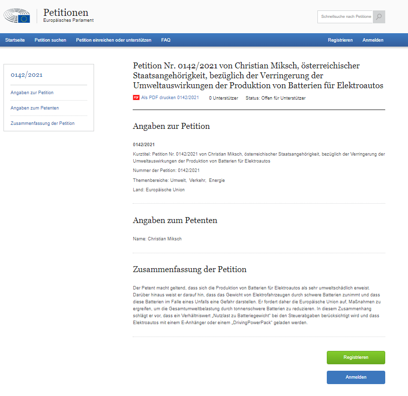 image EU-Petition